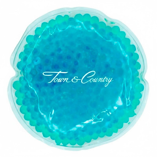 Promotional Round Heat Packs Light Blue